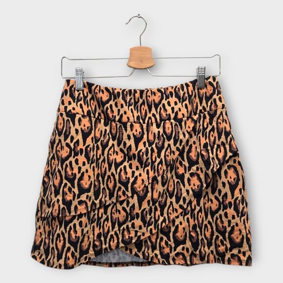 NWOT IBKUL Golf Women's Skort Print (Brown/Black) - Small - Picture 1 of 2